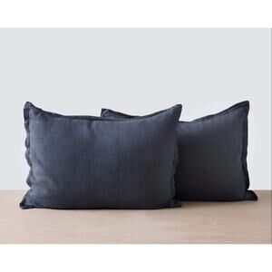 The Citizenry Stonewashed Linen Shams Slate Blue - Standard (Set of 2)